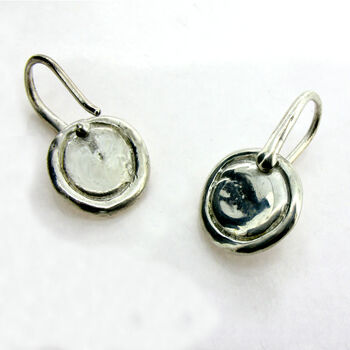 Sterling Silver Or Gold Disc Earrings, 4 of 4
