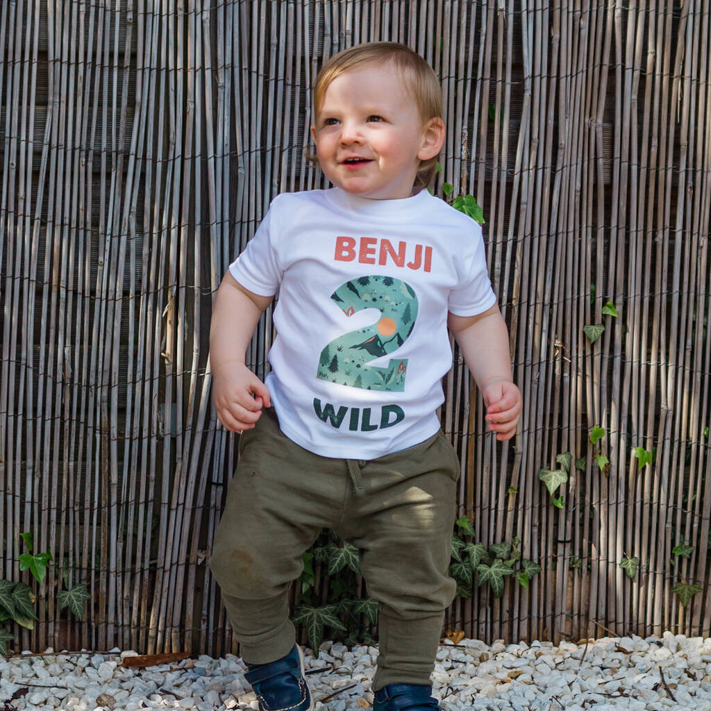 Personalised Age Birthday Two Wild T Shirt, 1 of 12