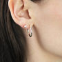 Everyday Sterling Silver Hoop Earrings, thumbnail 5 of 10