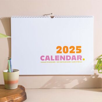 2025 Large Year Calendar A3 | Colour Pop, 2 of 9