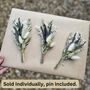 Dried Lavender Wedding Buttonhole, thumbnail 2 of 2