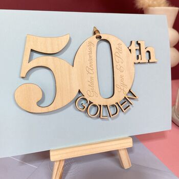 Personalised Golden Wedding Anniversary, 5 of 8