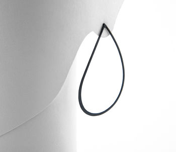 Fig Oxidised Silver Drop Earrings, 6 of 7