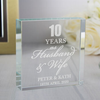 Personalised Anniversary Crystal Token, 2 of 5