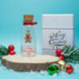 Personalised Christmas Gingerbread Man Tiny Keepsake Bottle Gift, thumbnail 1 of 6