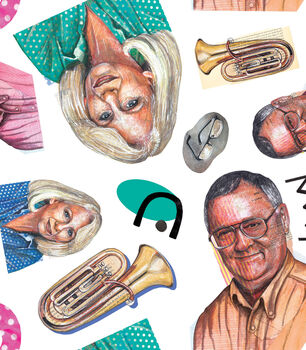 Harold And Madge 90s Tea Towel, 7 of 9