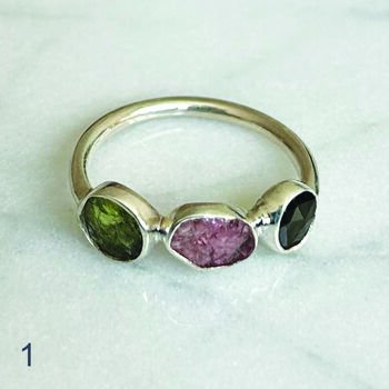Tara Three Stone Ring, 2 of 7