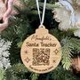 Personalised Santa Tracker Bauble, Hanging Decoration, thumbnail 2 of 4