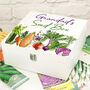 Personalised Vegetable Seed Packet Wooden Storage Box, thumbnail 1 of 2