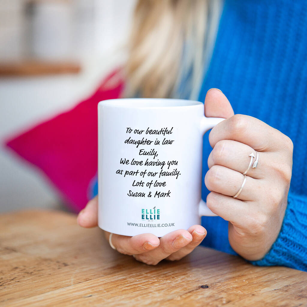 Daughter In Law Mug By Ellie Ellie | notonthehighstreet.com