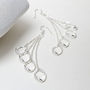 Sterling Silver Dangly Contessa Cascade Earrings, thumbnail 1 of 4