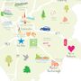Personalised Leicestershire Map: Add Favourite Places, thumbnail 3 of 3