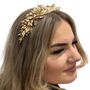 Gold Bohemian Bridal Headband, thumbnail 3 of 7