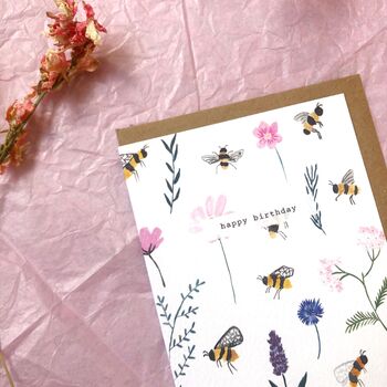 Happy Birthday Bumblebee Card, 2 of 4