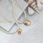 Pearl Choker Necklace With Gold Plated Seashell Charms, thumbnail 7 of 12