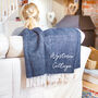 Personalised Wool Throw With Address, thumbnail 2 of 7