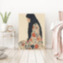 Female Flower Dress Art Print, thumbnail 3 of 3