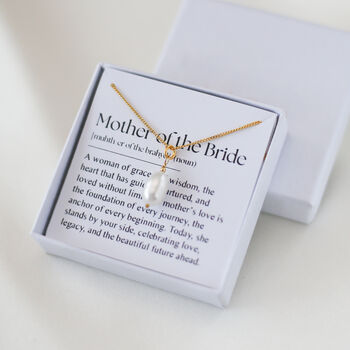 Mother Of The Bride Pearl Necklace – Wedding Gift For Mum, Freshwater Pearl Jewellery, Bride Mum Gift Idea, 11 of 11