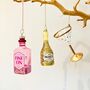 Pink Gin / Cocktail Hanging Christmas Tree Decoration, thumbnail 2 of 7