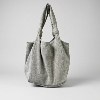 Fair Trade Vegan Comfy Everyday Shoulder Bag Zip Close, 9 of 12