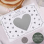 Personalised Father's Day Gift Scratch Voucher With Grey Heart Design, thumbnail 3 of 3