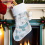Personalised Polar Bear Christmas Stocking, thumbnail 3 of 4