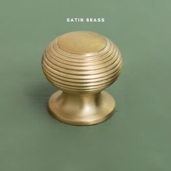 Solid Brass Beehive Cabinet Knobs 30mm, 4 of 4
