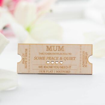 Personalised Mothers Day Ticket, 5 of 6