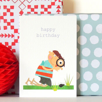 Bug Boy Birthday Card, 3 of 4