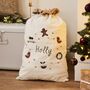 Personalised Plush Neutral Christmas Sack, thumbnail 1 of 4