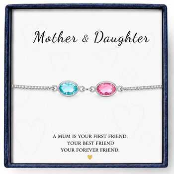 Personalised Create Your Own Family Oval Birthstones Bracelet, 8 of 12