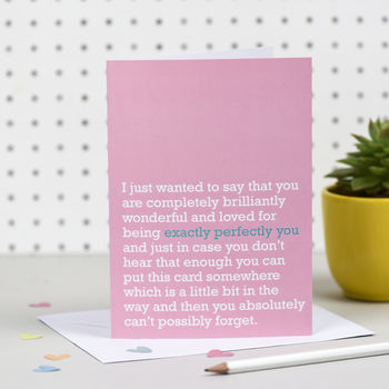 Exactly Perfectly You : Card To Celebrate Someone Great, 5 of 7