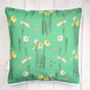 Daffodils Hand Made Organic Cushion, thumbnail 1 of 2
