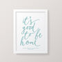 'It's Good To Be Home' Housewarming Personalised Print, thumbnail 2 of 5