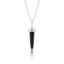 Black Spike Necklace With Slider Clasp, thumbnail 5 of 8