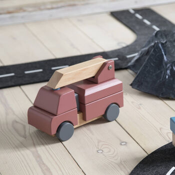 Wooden Fire Truck Stacking Toy, 2 of 2