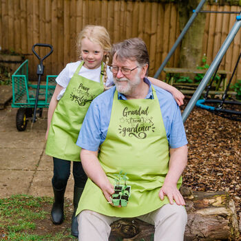 Personalised Father's Day Grandad Gardening Apron Set, 8 of 12