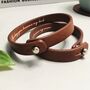 Personalised Special Event And Date Leather Bracelet, thumbnail 1 of 7