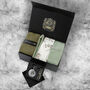 Mens Luxury Plain Pastel Green Tie Gift Box Set, thumbnail 1 of 4