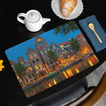 Placemats Featuring Amsterdam At Night, 2 of 2