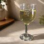 Engraved Wine Glass Personalised Gift For 80th Birthday, thumbnail 1 of 8