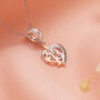 13th Birthday Necklace – 925 Silver And Rose Gold Heart Pendant, thumbnail 1 of 5