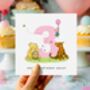 Personalised Winnie The Pooh 1st Birthday Card *Age + Colour Options, thumbnail 6 of 6