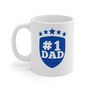 Number One Dad, Fathers Day Coffee Mug, thumbnail 2 of 2