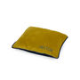 Personalised Pet Bed In Gold And Navy Velvet, thumbnail 4 of 7