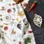 Christmas Dinner Tea Towel | 100% Cotton | Holiday Kitchen Accessory, thumbnail 5 of 5