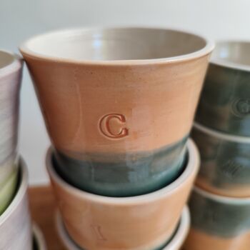 Letter C Handmade Alphabet Mug Tumbler, 3 of 8