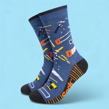 Diy Tools Pint Glass, Socks And Snacks Gift Set, 3 of 6