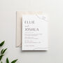 Minimal Script Wedding Invitation Suite, thumbnail 2 of 7