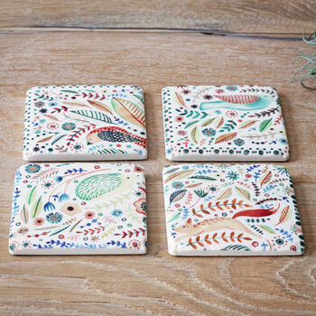 Set Of Flora And Fauna Coasters, 3 of 4